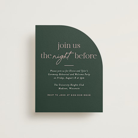 Rehearsal Dinner Cards