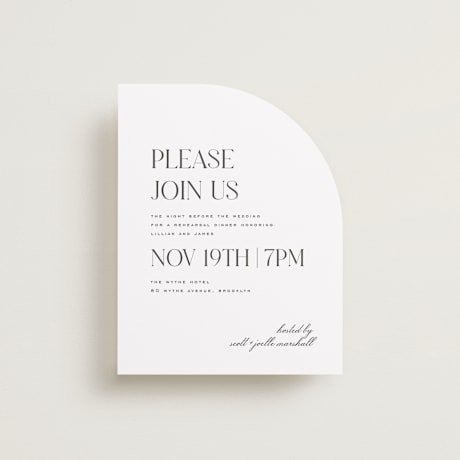 Rehearsal Dinner Cards