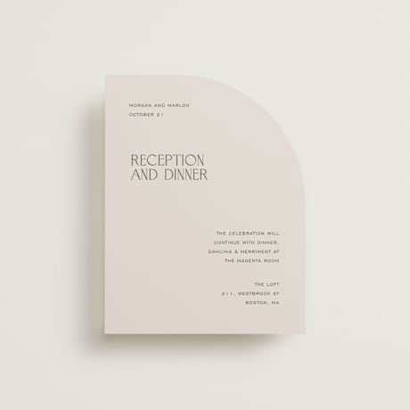 Reception Cards