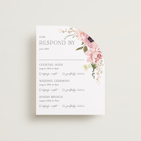 Foil-Pressed Multi-Event RSVP Cards