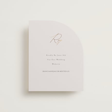 Foil-Pressed RSVP Online Enclosure Cards
