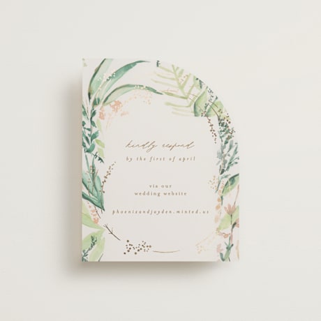 Foil-Pressed RSVP Online Enclosure Cards
