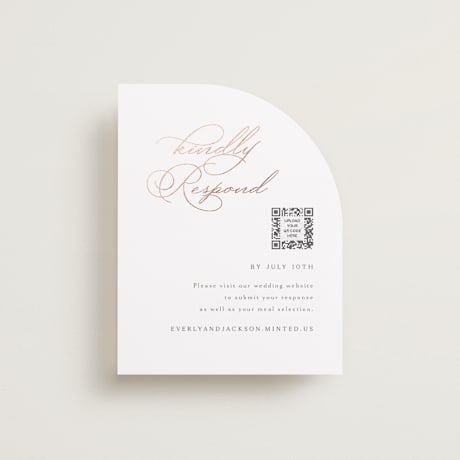 Foil-Pressed RSVP Online Enclosure Cards