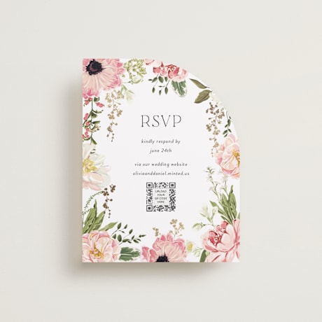 Foil-Pressed RSVP Online Enclosure Cards