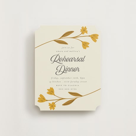 Rehearsal Dinner Cards
