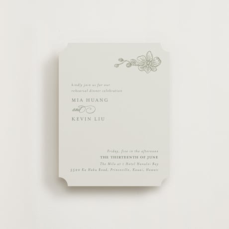 Rehearsal Dinner Cards