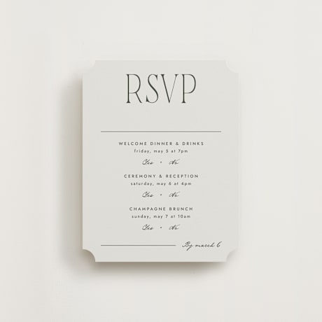 Multi-Event RSVP Cards