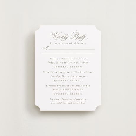 Multi-Event RSVP Cards