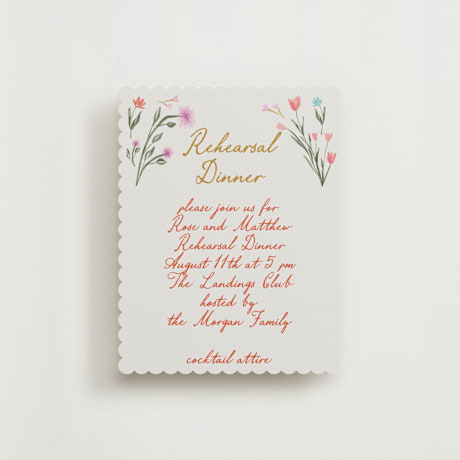 Rehearsal Dinner Cards