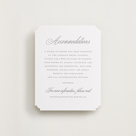Letterpress Direction Cards