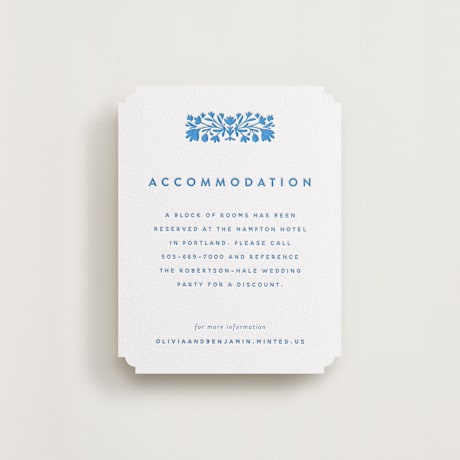Letterpress Direction Cards