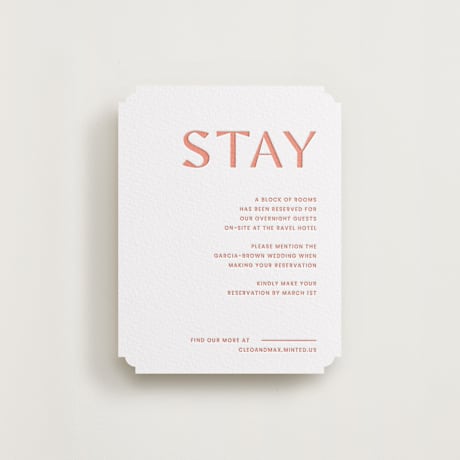 Letterpress Direction Cards