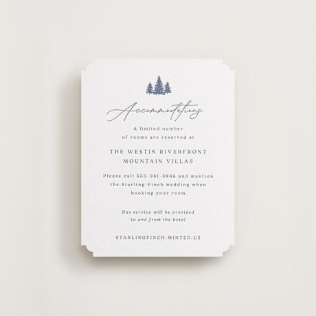 Letterpress Direction Cards