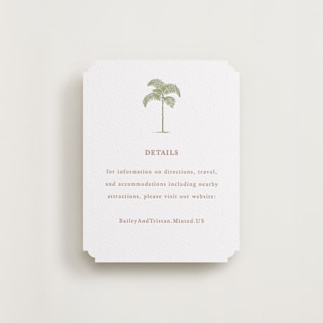Letterpress Direction Cards