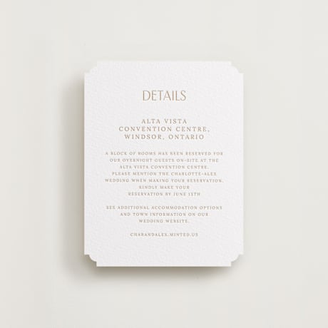 Letterpress Direction Cards