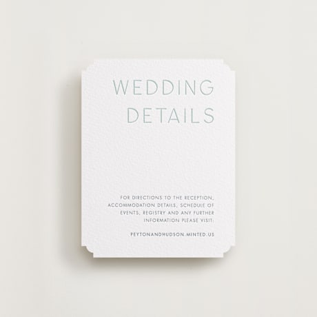 Letterpress Direction Cards