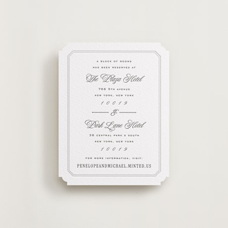 Letterpress Direction Cards
