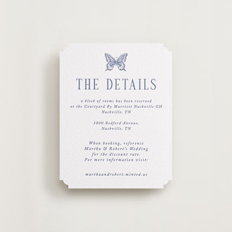 Letterpress Direction Cards