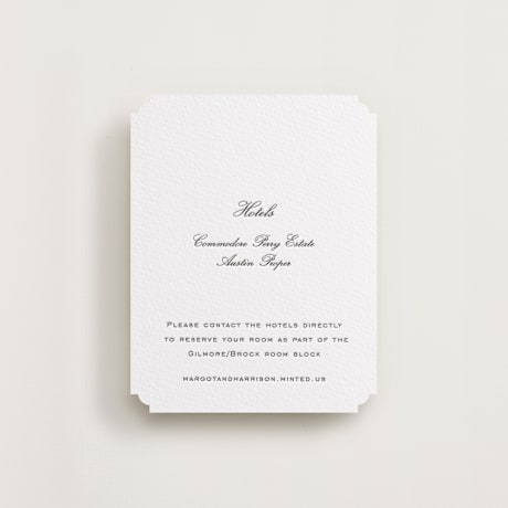 Letterpress Direction Cards