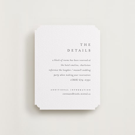 Letterpress Direction Cards