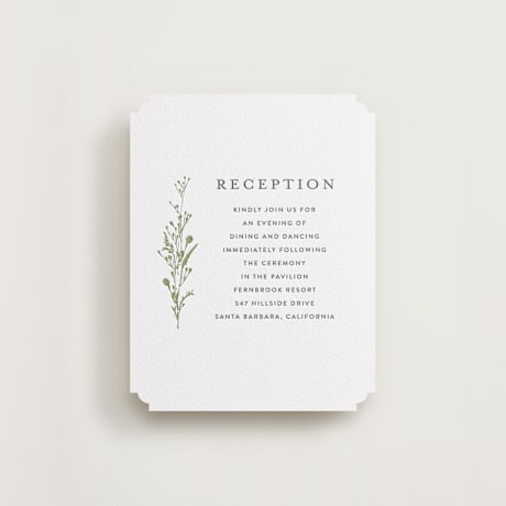 Letterpress Reception Cards