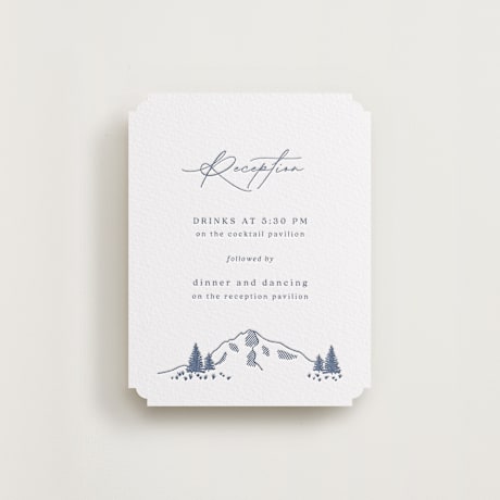 Letterpress Reception Cards
