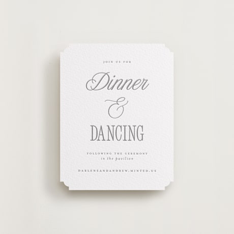Letterpress Reception Cards