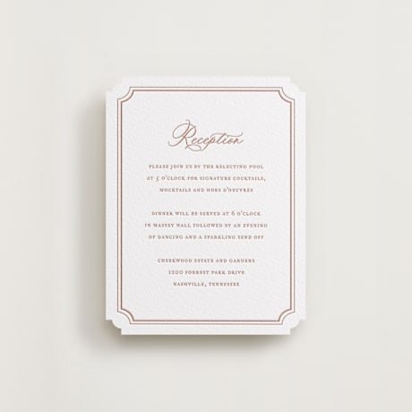 Letterpress Reception Cards