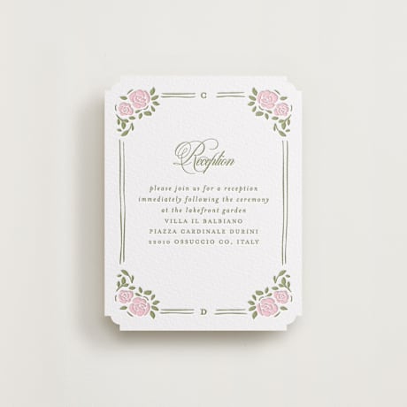 Letterpress Reception Cards