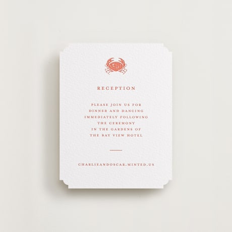 Letterpress Reception Cards