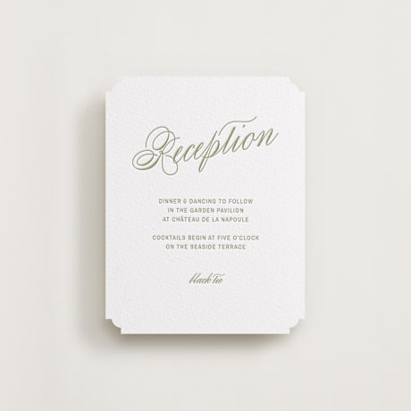 Letterpress Reception Cards