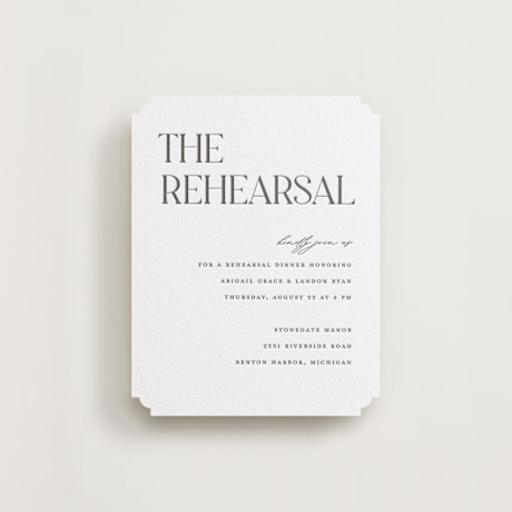 Rehearsal Dinner Cards