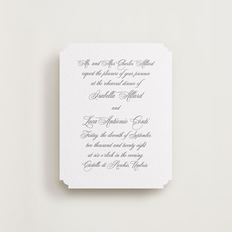 Rehearsal Dinner Cards