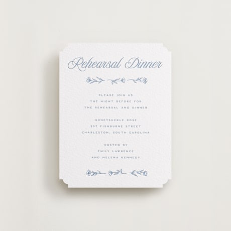 Letterpress Rehearsal Dinner Cards