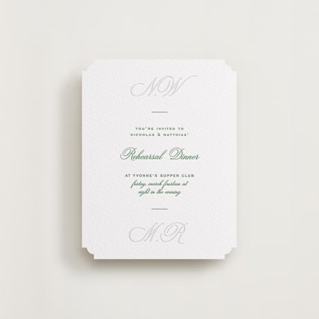 Rehearsal Dinner Cards