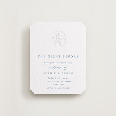 Letterpress Rehearsal Dinner Cards