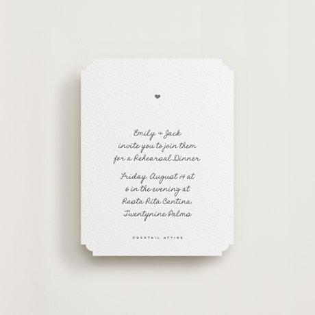 Rehearsal Dinner Cards