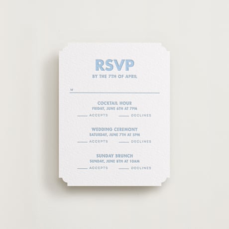Multi-Event RSVP Cards