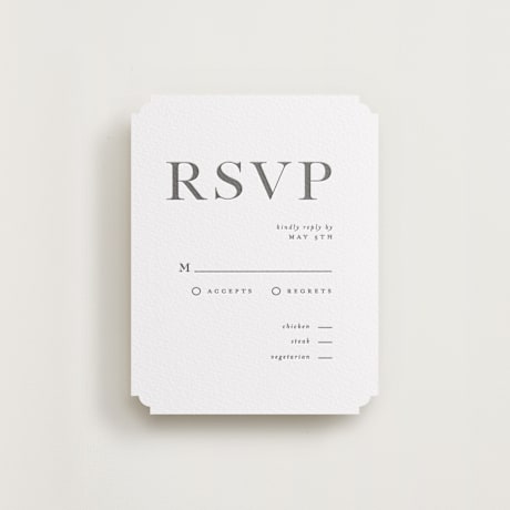 Letterpress RSVP Cards