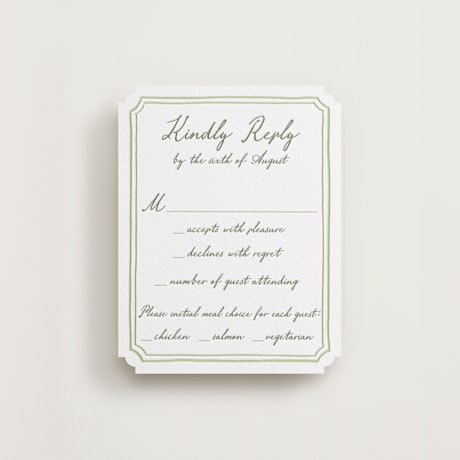 Letterpress RSVP Cards