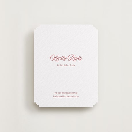 Letterpress RSVP Online Enclosure Cards