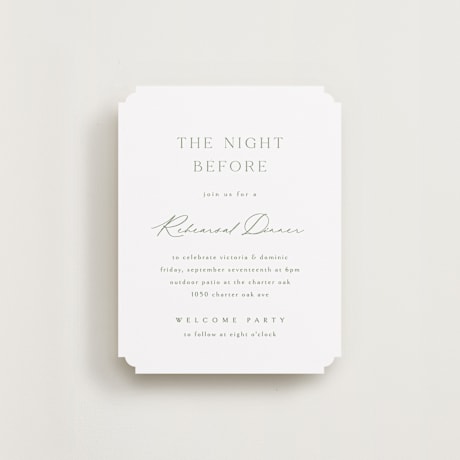 Rehearsal Dinner Cards