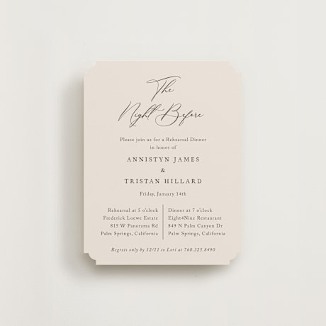 Rehearsal Dinner Cards