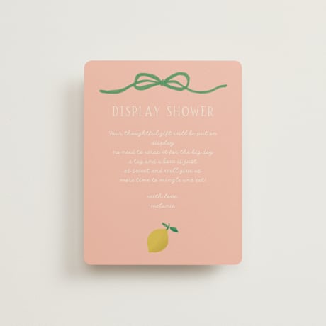 Bridal Shower Insert Cards