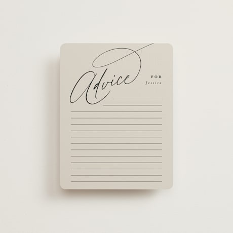 Bridal Shower Insert Cards