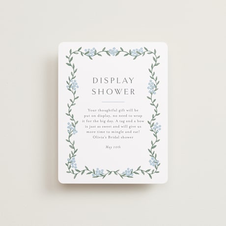Bridal Shower Insert Cards