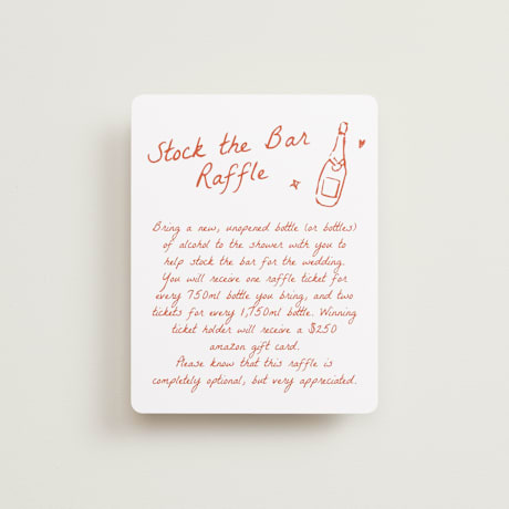 Bridal Shower Insert Cards