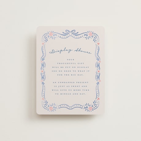 Bridal Shower Insert Cards