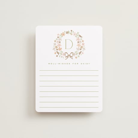 Bridal Shower Insert Cards