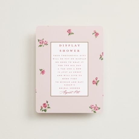 Bridal Shower Insert Cards